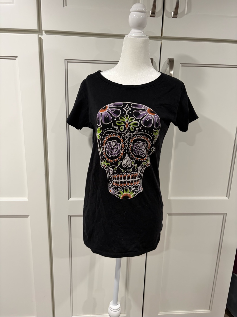 Black “Way to Celebrate” Sugar Skull T-Shirt